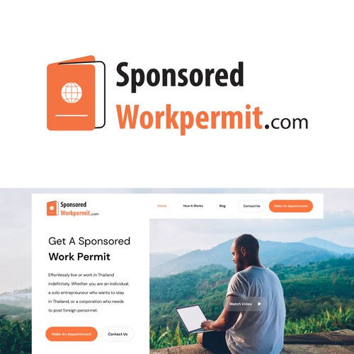 Pictogram design with the title 'Simple icon logo for web page'