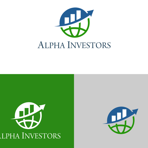 Banner logo with the title 'Concept of bussines logo'