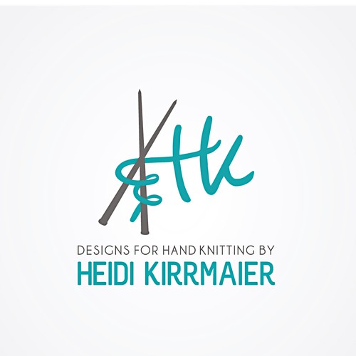 Knitting design with the title 'Heidi Kirrmaier Designs for Hand Knitting needs a logo'