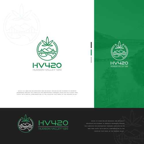 Valley design with the title 'Logo HV420'