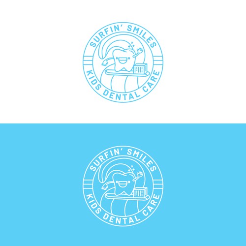 Surf brand with the title 'Fun Concept for Kids Dental Care'