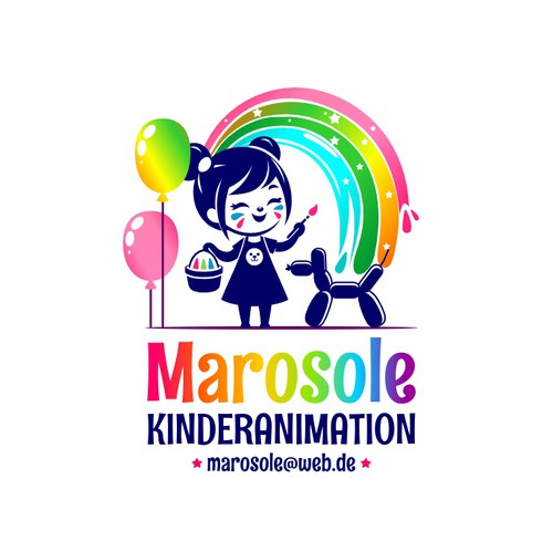 Party logo with the title 'Marosole Kinderanimation'