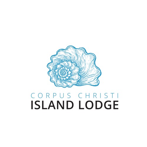 Spiral logo with the title 'Island Lodge Logo'