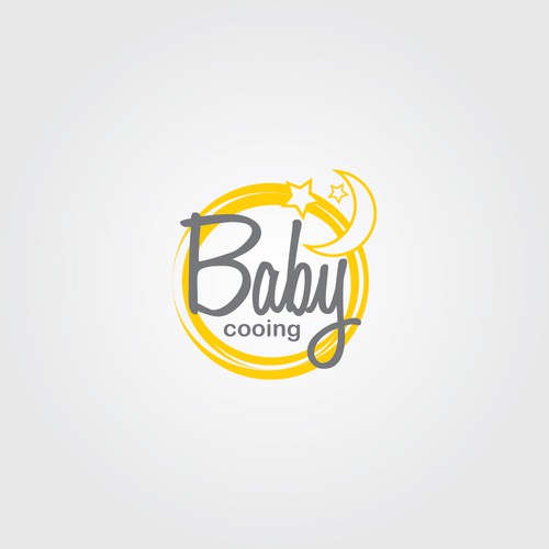 Baby clothing logo with the title 'Baby Cooing Concept '