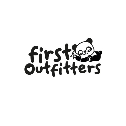 Panda logo with the title 'First Outfitters'