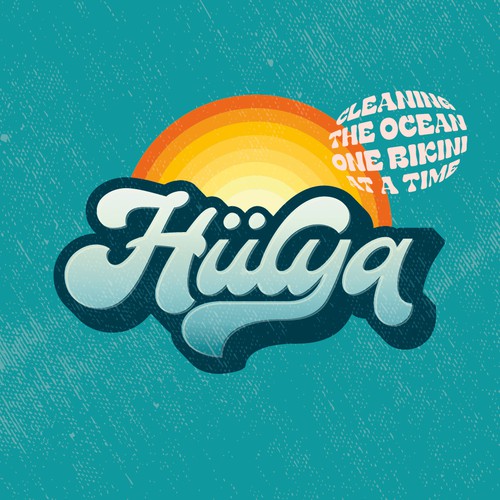 Swimwear logo with the title 'Sustainable Surf Brand Logo Desgin'