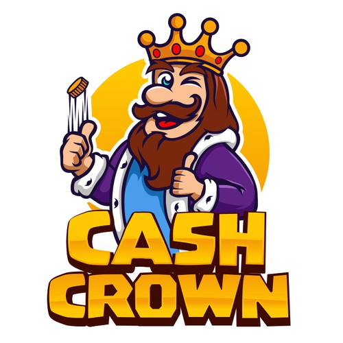 Coin design with the title 'Cash Crown'