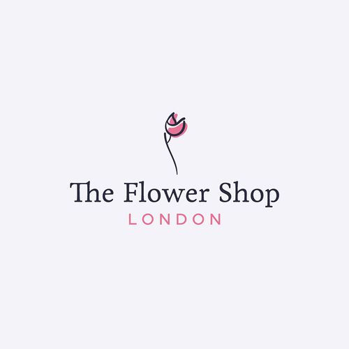 Tulip logo with the title 'The Flower Shop'