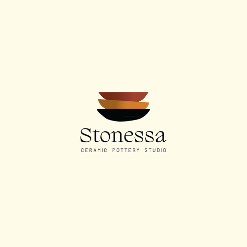 Pottery logo with the title 'Logo for ceramic pottery studio'