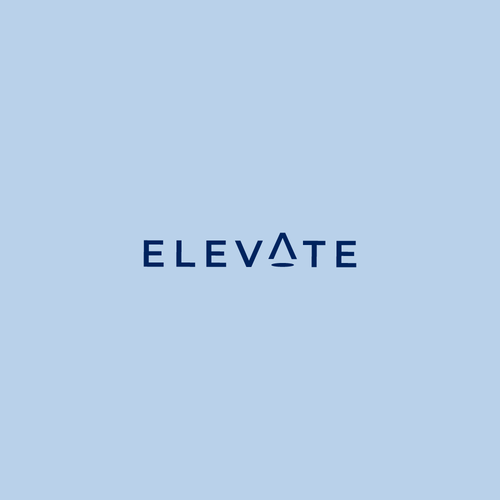 Pastel blue logo with the title 'Elevate'