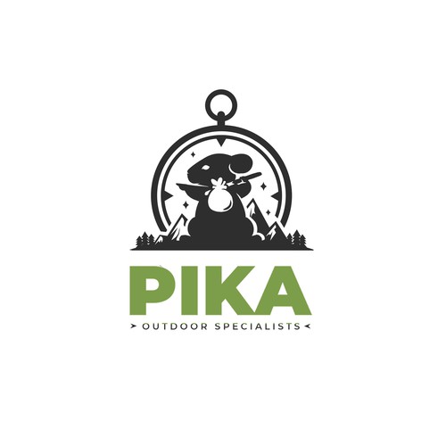 Hiking logo with the title 'Logo design for an outdoor brand'