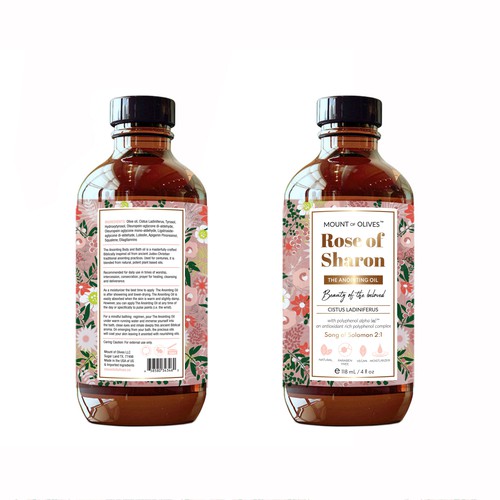 Beauty label with the title 'product label'