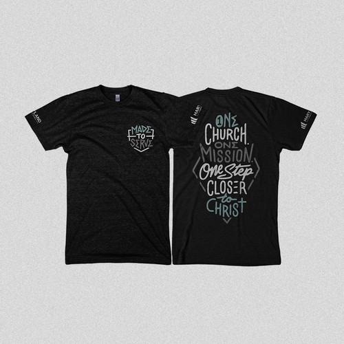 Community t-shirt with the title 'Made To Serve'