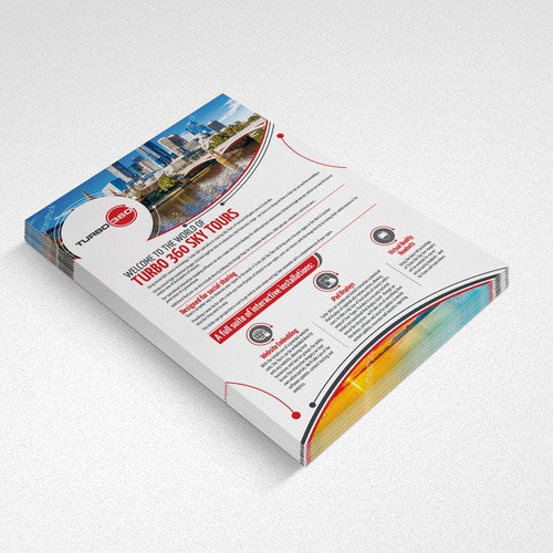 Tourism design with the title 'A4 Flyer'