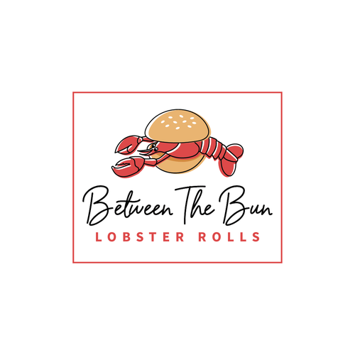 Lobster logo with the title 'Logo for restaurant selling lobster, crab and shrimp rolls'
