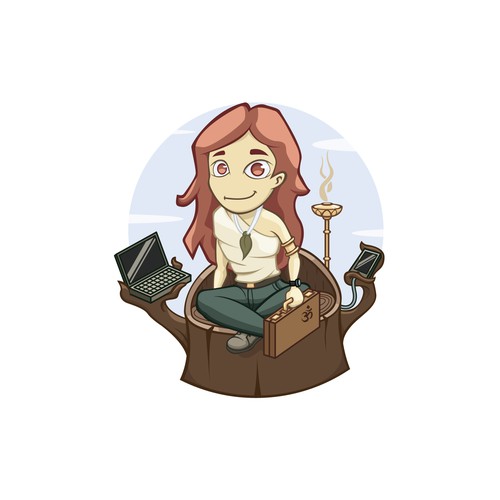 Balanced design with the title 'Character for a real estate firm'