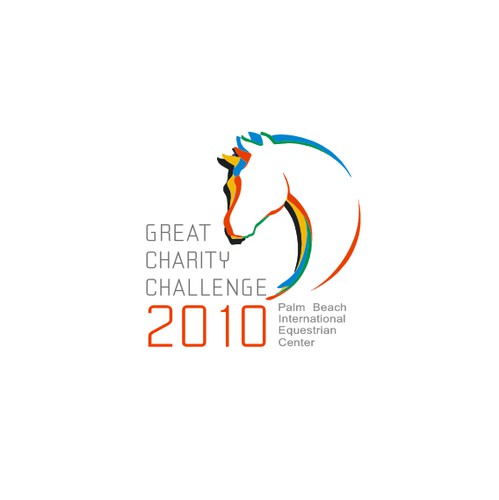 Horse stable logo with the title 'Horse heads logo'