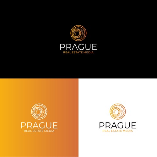 Astronomy logo with the title 'Prague Real Estate Media'