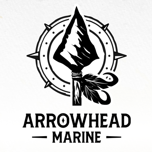 Industrial t-shirt with the title 'Arrowhead Marinelogo design concept'