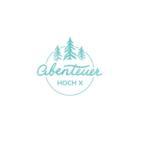 Floral brand with the title 'Logo concept for personal blog about traveling'