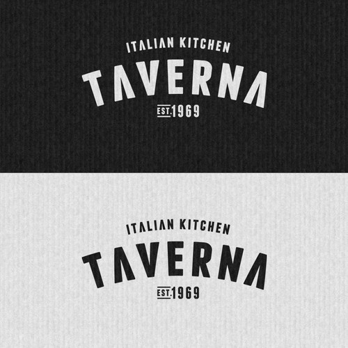 Italian logo with the title 'Create the next logo for Taverna'