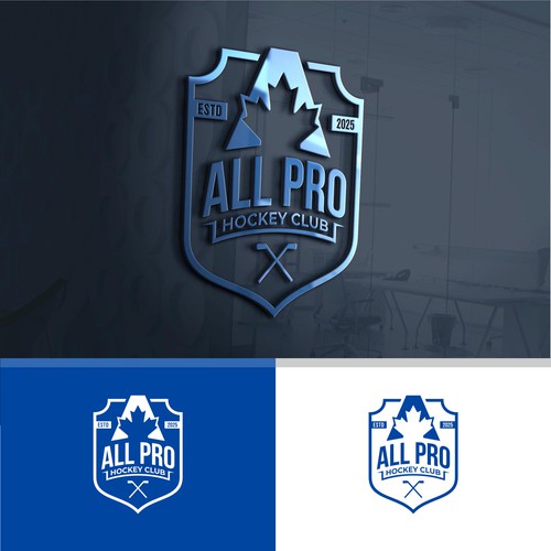 Maple leaf logo with the title 'All Pro Hockey Club'