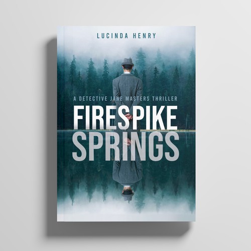 Detective book cover with the title 'FireSpike Spring Book cover'