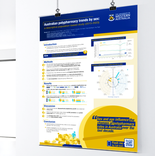 Academic design with the title 'Scientific poster'