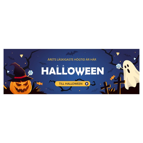 Halloween artwork with the title 'Halloween banner for website'