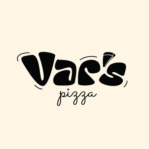 Pizza logo with the title 'wordmark for pizza restaurant'