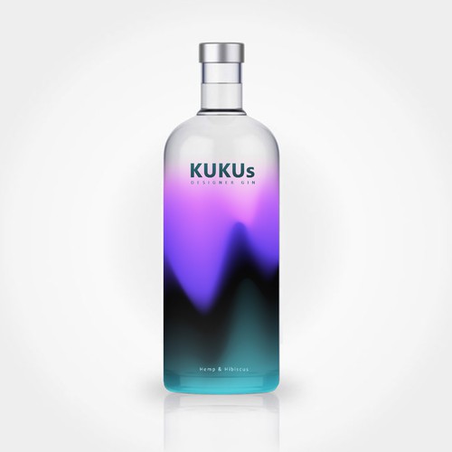 Glass bottle design with the title 'vodka bottle design'