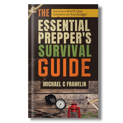 Survival design with the title 'Survival book cover'