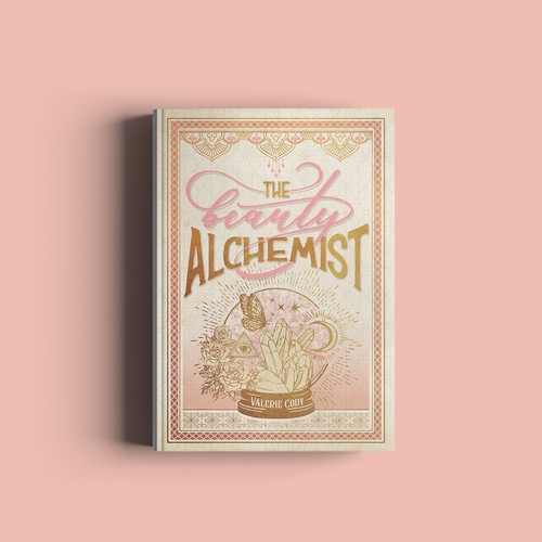 Ancient book cover with the title 'Book cover'