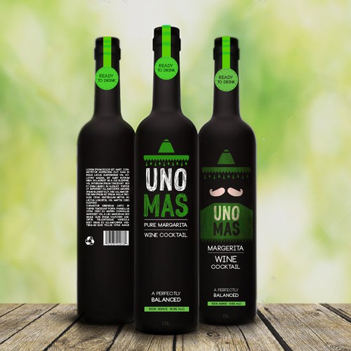 Wine packaging with the title 'Packaging Label Wine'