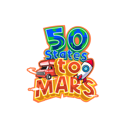 RV logo with the title '50 States to Mars'