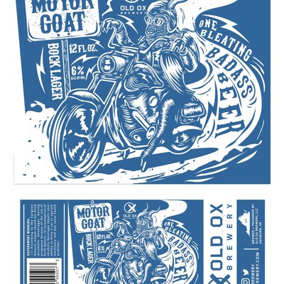 Vintage Biker Beer Label