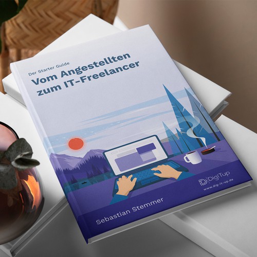 White paper design with the title 'Der Starter Guide: Vom Angestellten zum IT-Freelancer ebook'