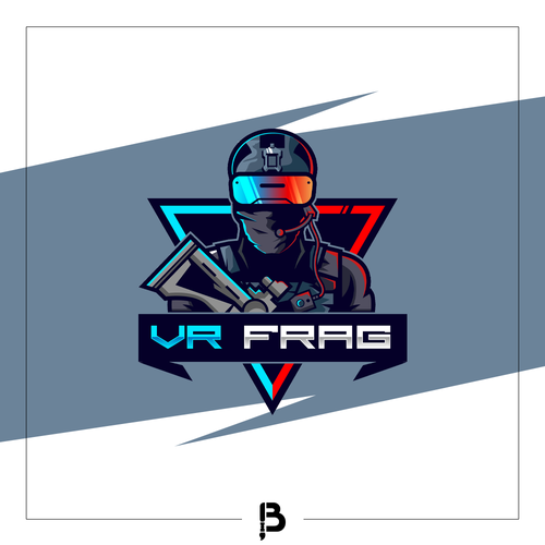 VR logo with the title 'VR Frag - Winning Project'