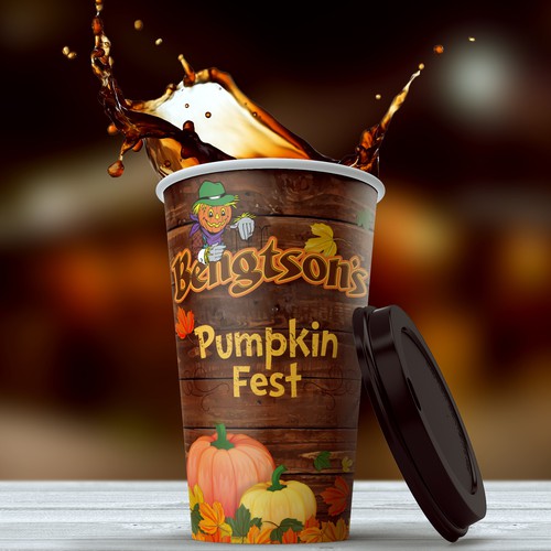 Pumpkin design with the title 'Pumpkin Fest Cup'