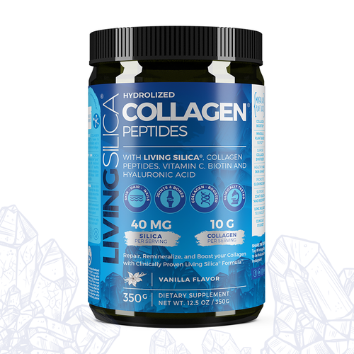 Healthy food design with the title 'Dietary Supplement Brand is Designing a Revolutionary Collagen'