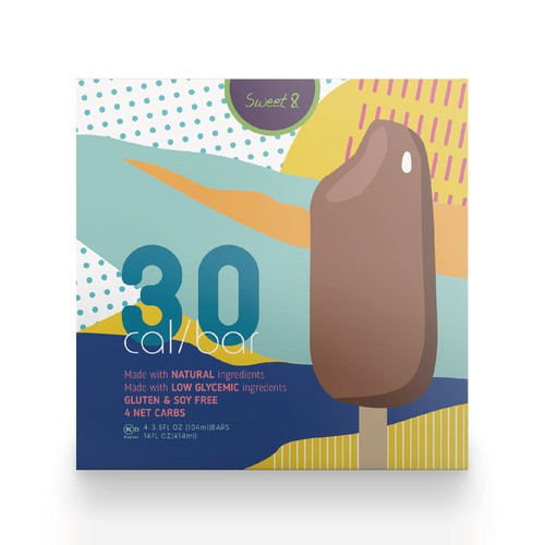 Dessert packaging with the title 'Ice Cream Bar Packaging'