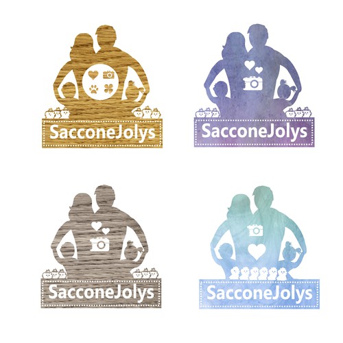 Parenting logo with the title 'Textured Logos'