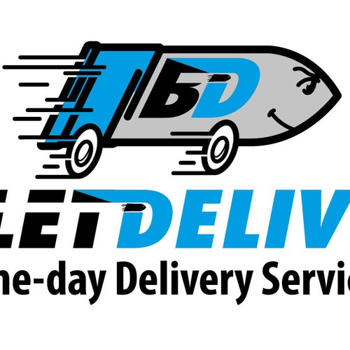 Bullet design with the title 'Bullet Delivery Logo Design'