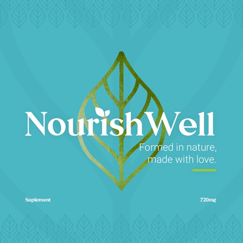 Wellness center design with the title 'NourishWell'