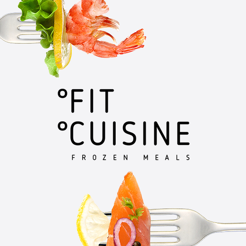 Packaging with the title 'Logo and package for  brand "Fit Cuisine" (Frozen food)'