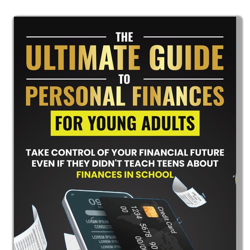 Adult design with the title 'Finance book cover'