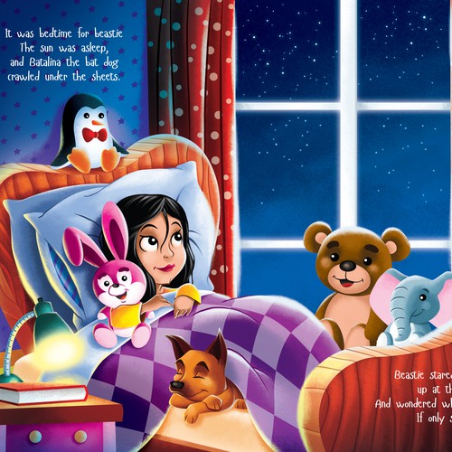 Book artwork with the title 'Children's Book Illustration'