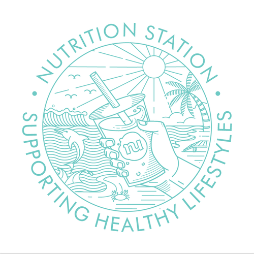 Geometric t-shirt with the title 'T-shirt design for a health food cafe uniform'