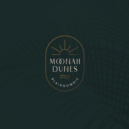 Coastal logo with the title 'Modern Elegance by the Sea'