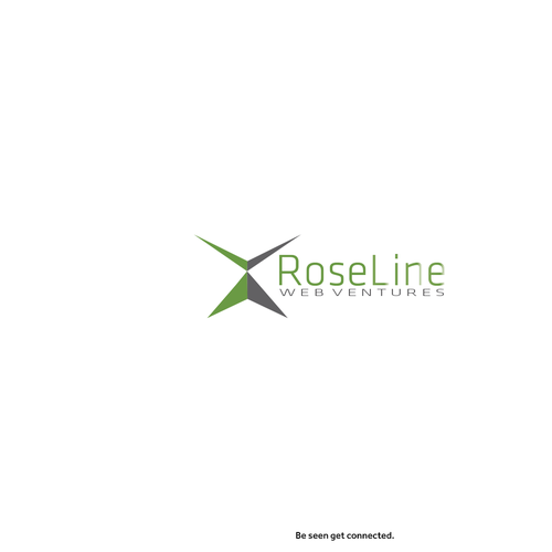 Web development logo with the title 'Roseline Web Ventures '
